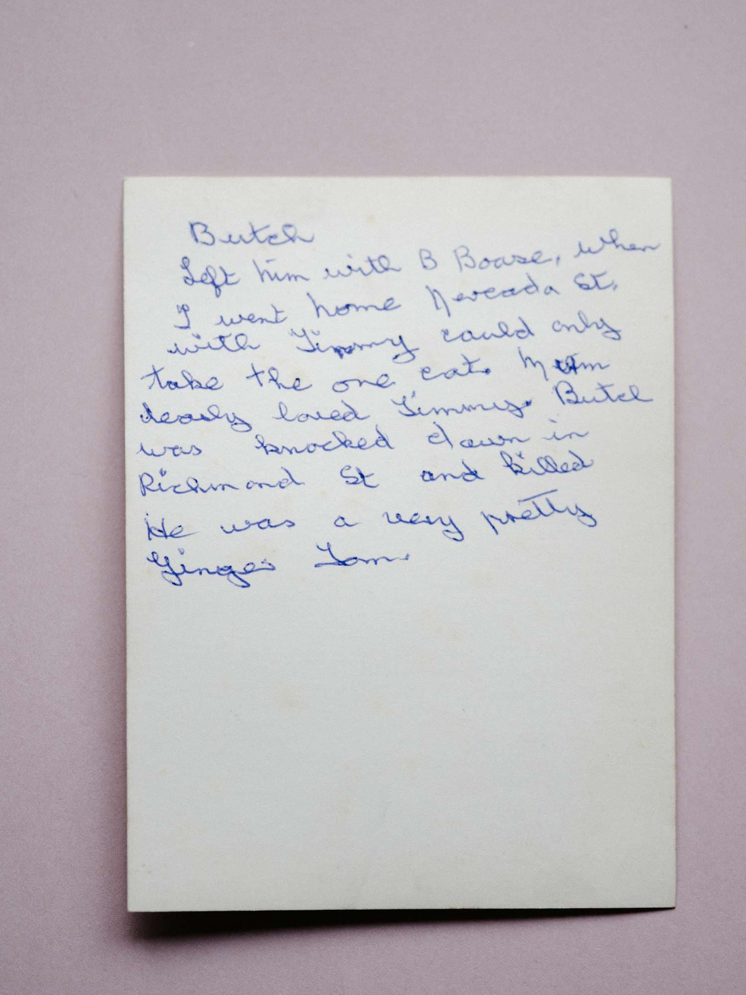A handwritten recipe on aged paper, photographed for scanning